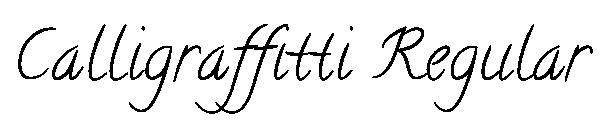 Calligraffitti Regular字体
