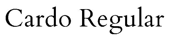 Cardo Regular字体