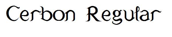 Cerbon Regular字体