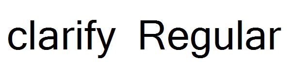 clarify Regular字体