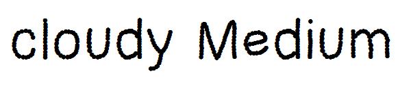 cloudy Medium字体