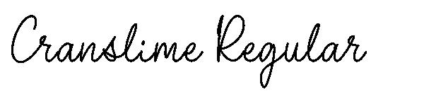 Cranslime Regular字体