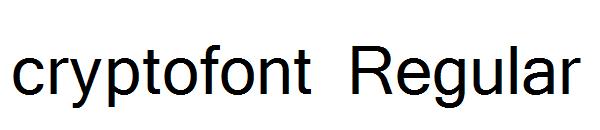 cryptofont Regular字体