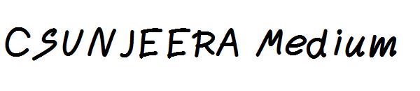 CSUNJEERA Medium字体
