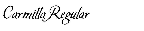 Carmilla Regular字体
