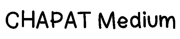 CHAPAT Medium字体