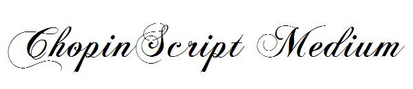 ChopinScript Medium字体