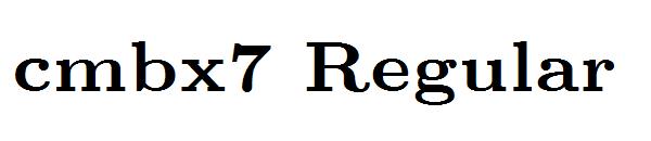 cmbx7 Regular字体