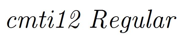 cmti12 Regular字体