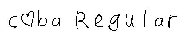 coba Regular字体