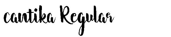 cantika Regular字体
