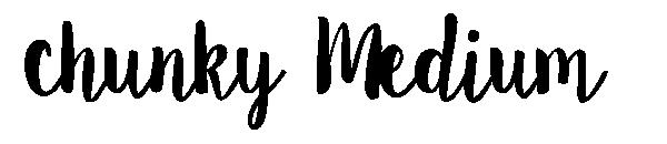 chunky Medium字体