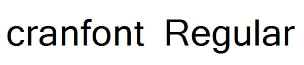 cranfont Regular字体