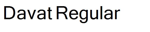 Davat Regular字体