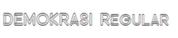 DEMOKRASI Regular字体