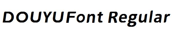 DOUYUFont Regular字体