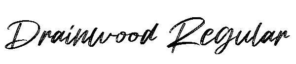 Drainwood Regular字体