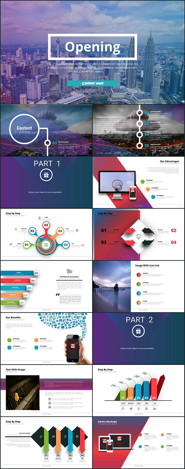 欧美大气杂志风商务报告PPT模板